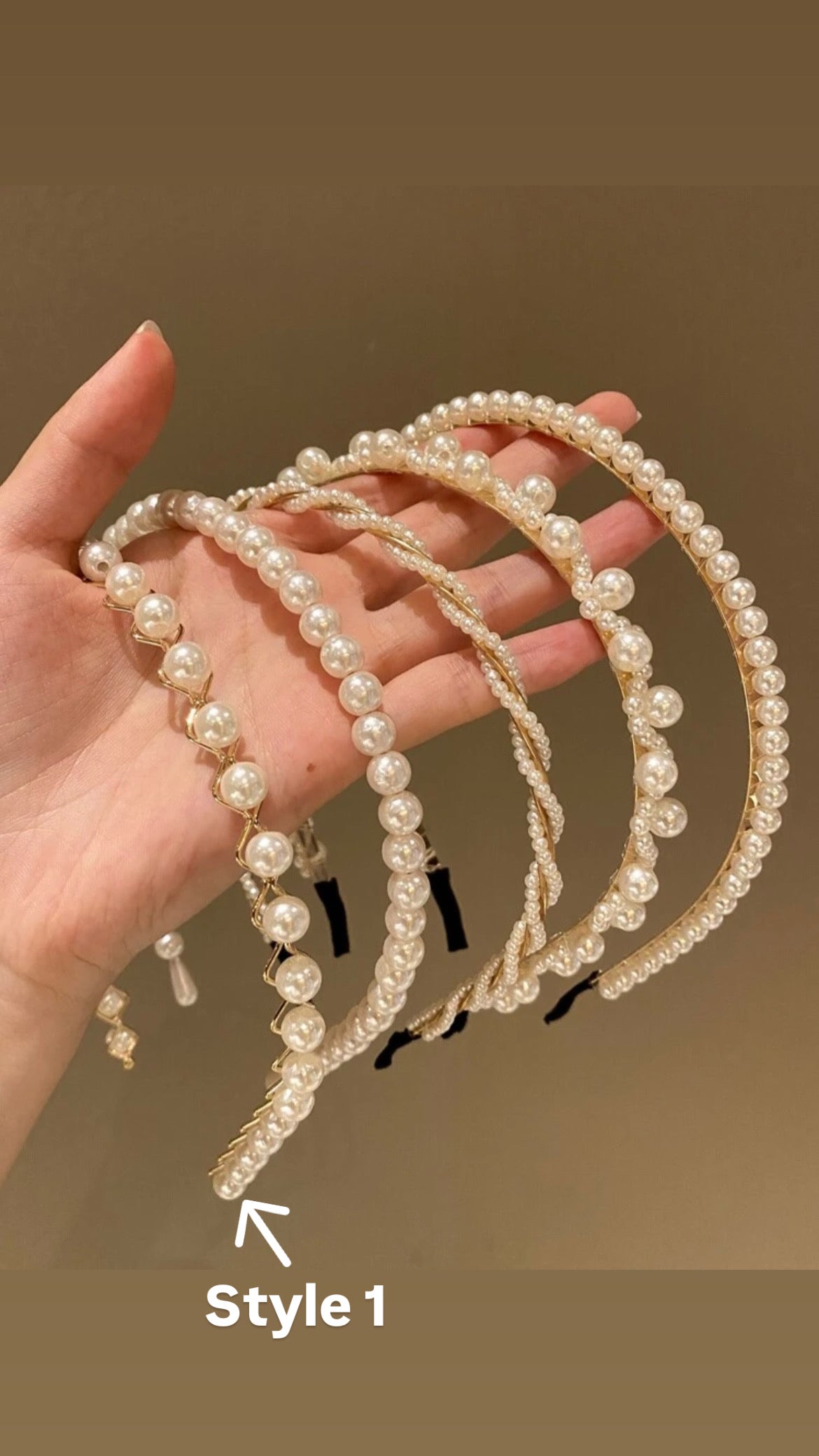 Faux Pearl Headbands