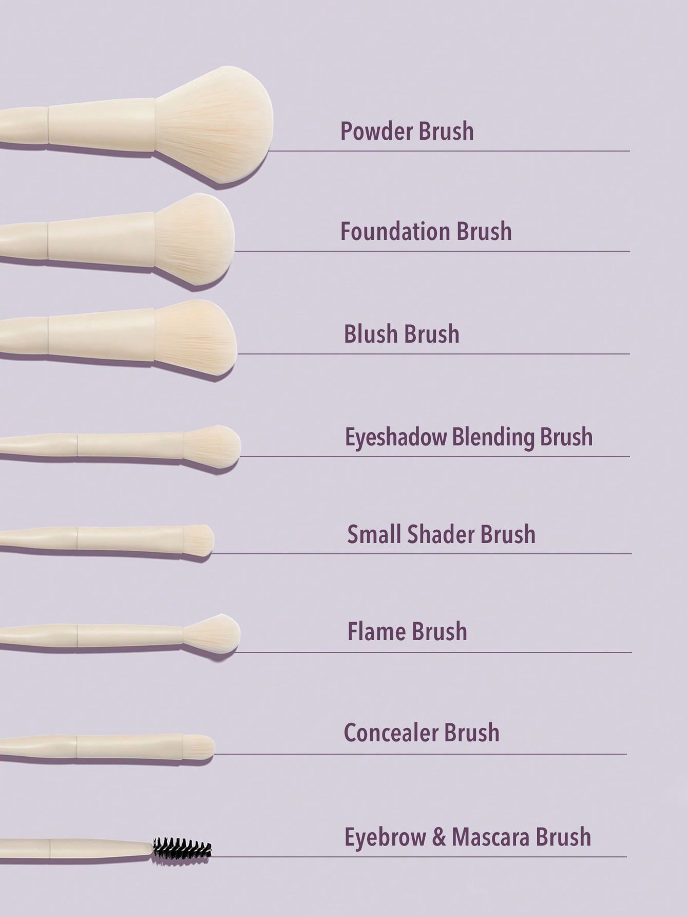 SHEGLAM Pro Core Brush Kit - 8 Pcs