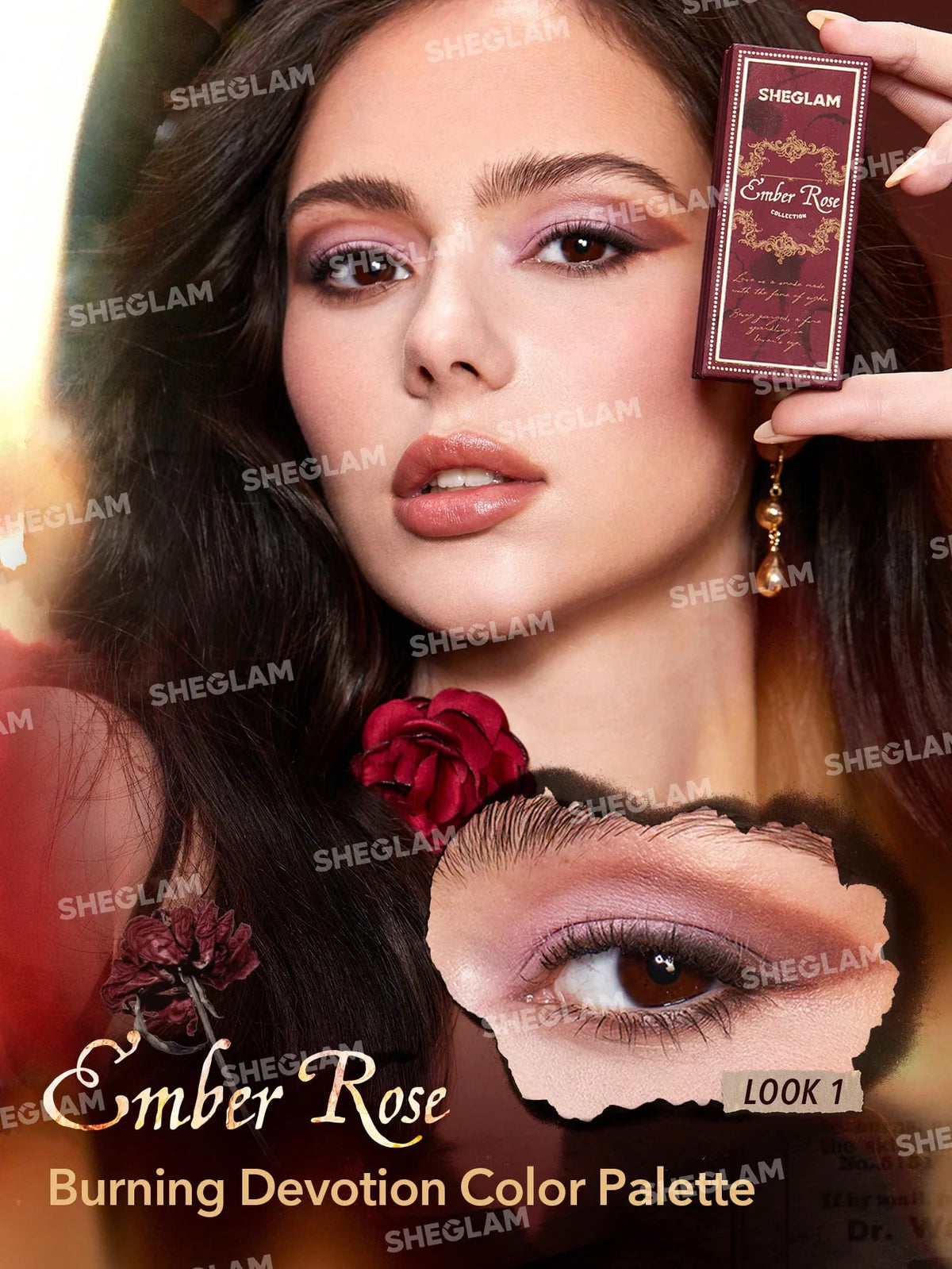 SHEGLAM Ember Rose Burning Devotion Color Palette