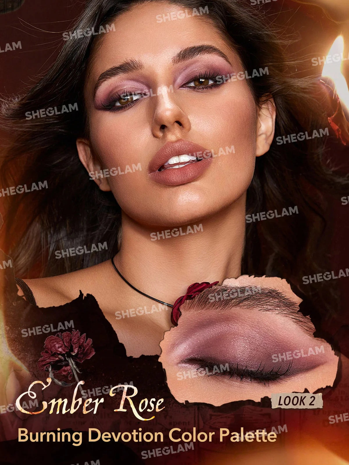 SHEGLAM Ember Rose Burning Devotion Color Palette