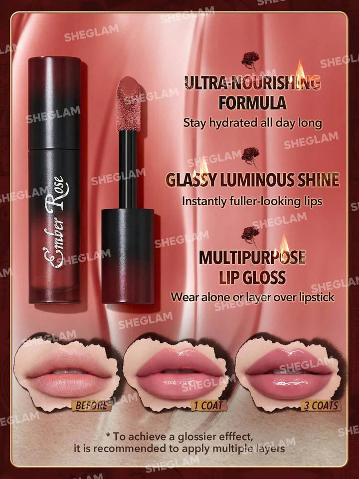 SHEGLAM Ember Rose Immortal Love Nourishing Lip Gloss