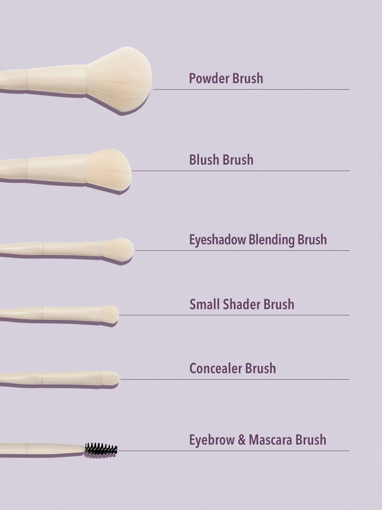 SHEGLAM Pro Core Brush Kit - 6 Pcs
