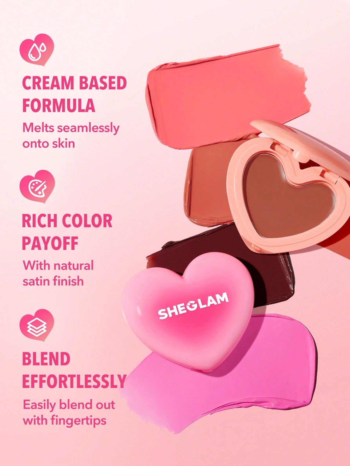 SHEGLAM Playing Cupid Cream Blush