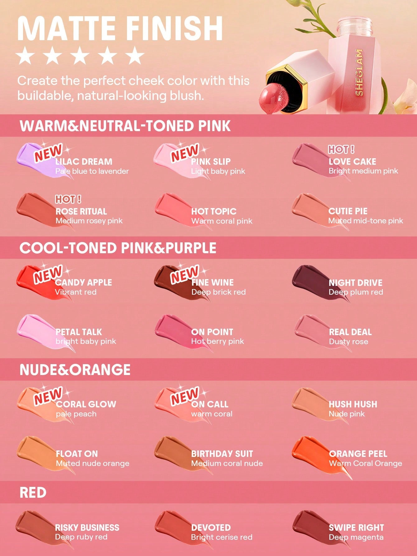 SHEGLAM Color Bloom Liquid Blush - NEW SHADES!