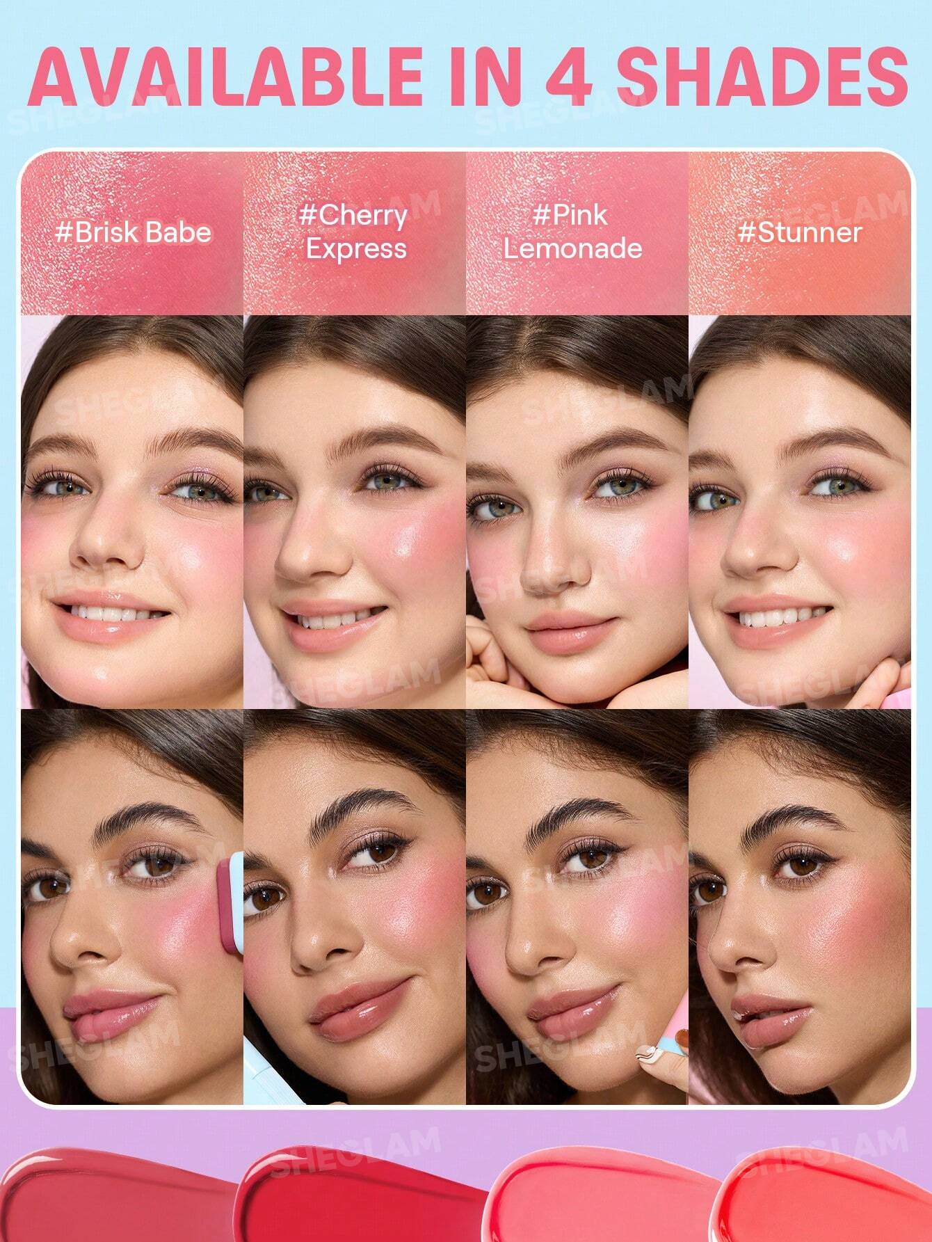 SHEGLAM Glass Glow Blush Stick