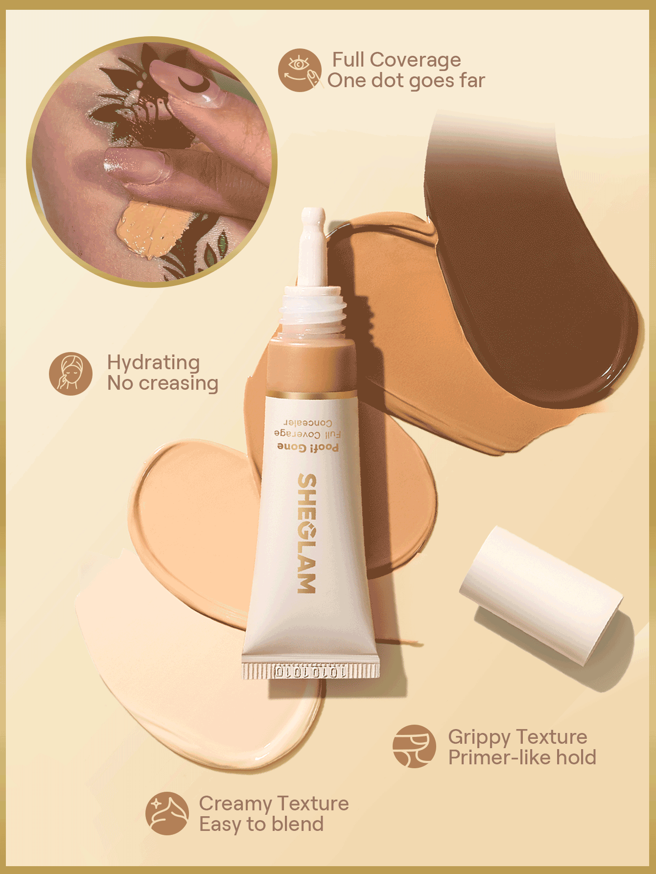 SHEGLAM Poof! Gone Full Coverage Concealer