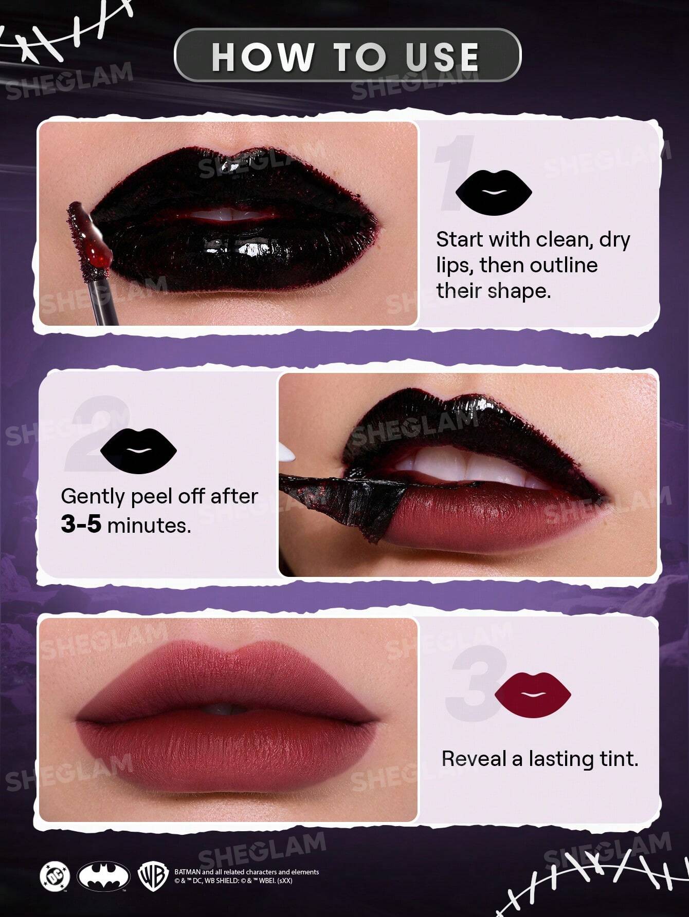 SHEGLAM CATWOMAN™ I Am Not A Kitten Peel-Off Lip Tint