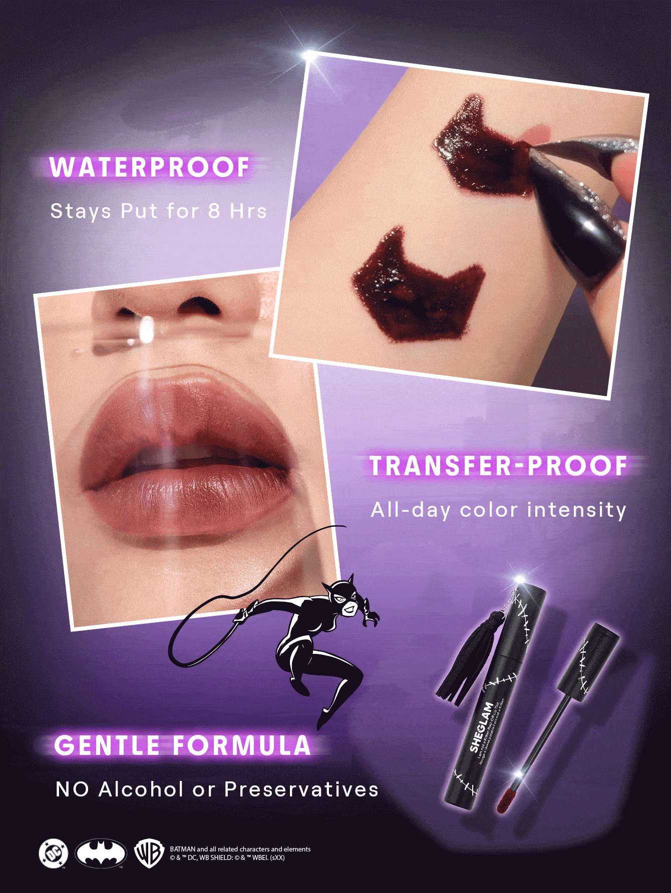 SHEGLAM CATWOMAN™ I Am Not A Kitten Peel-Off Lip Tint