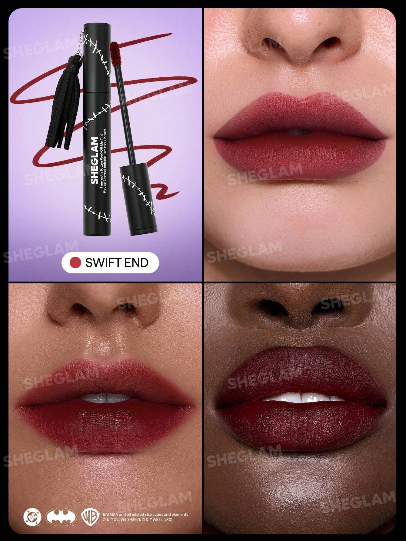 SHEGLAM CATWOMAN™ I Am Not A Kitten Peel-Off Lip Tint