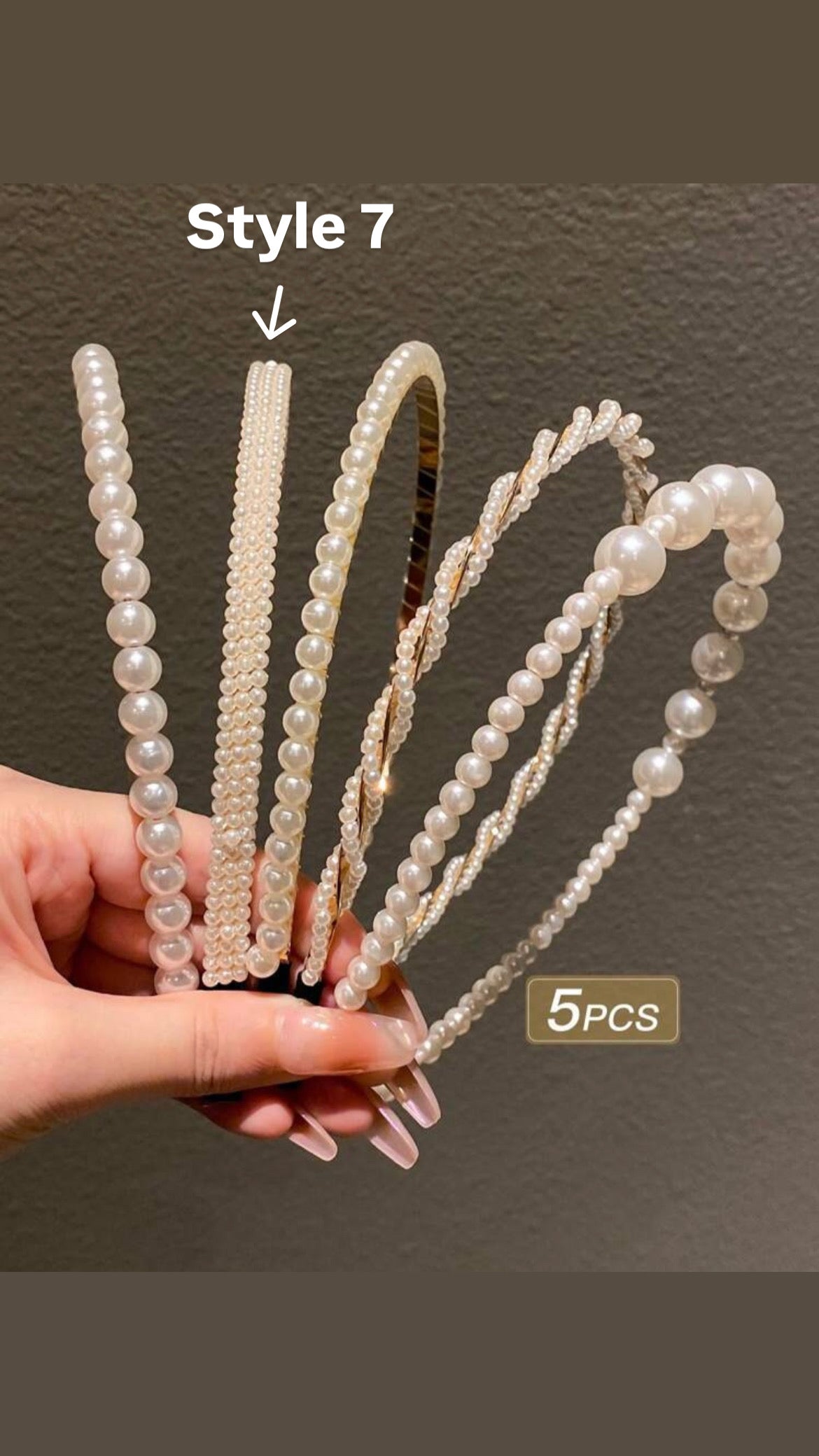 Faux Pearl Headbands