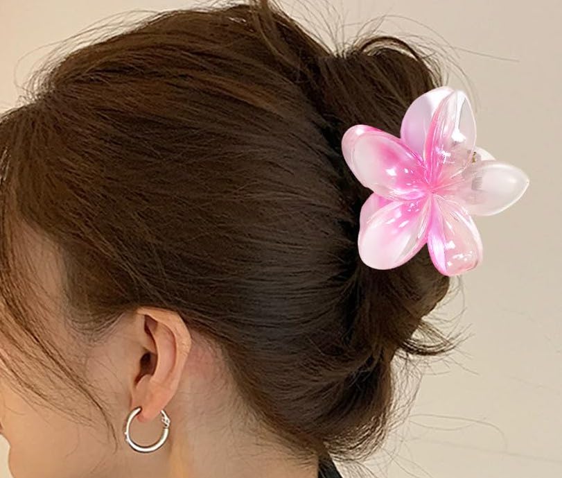 Transparent Flower Clips - Large