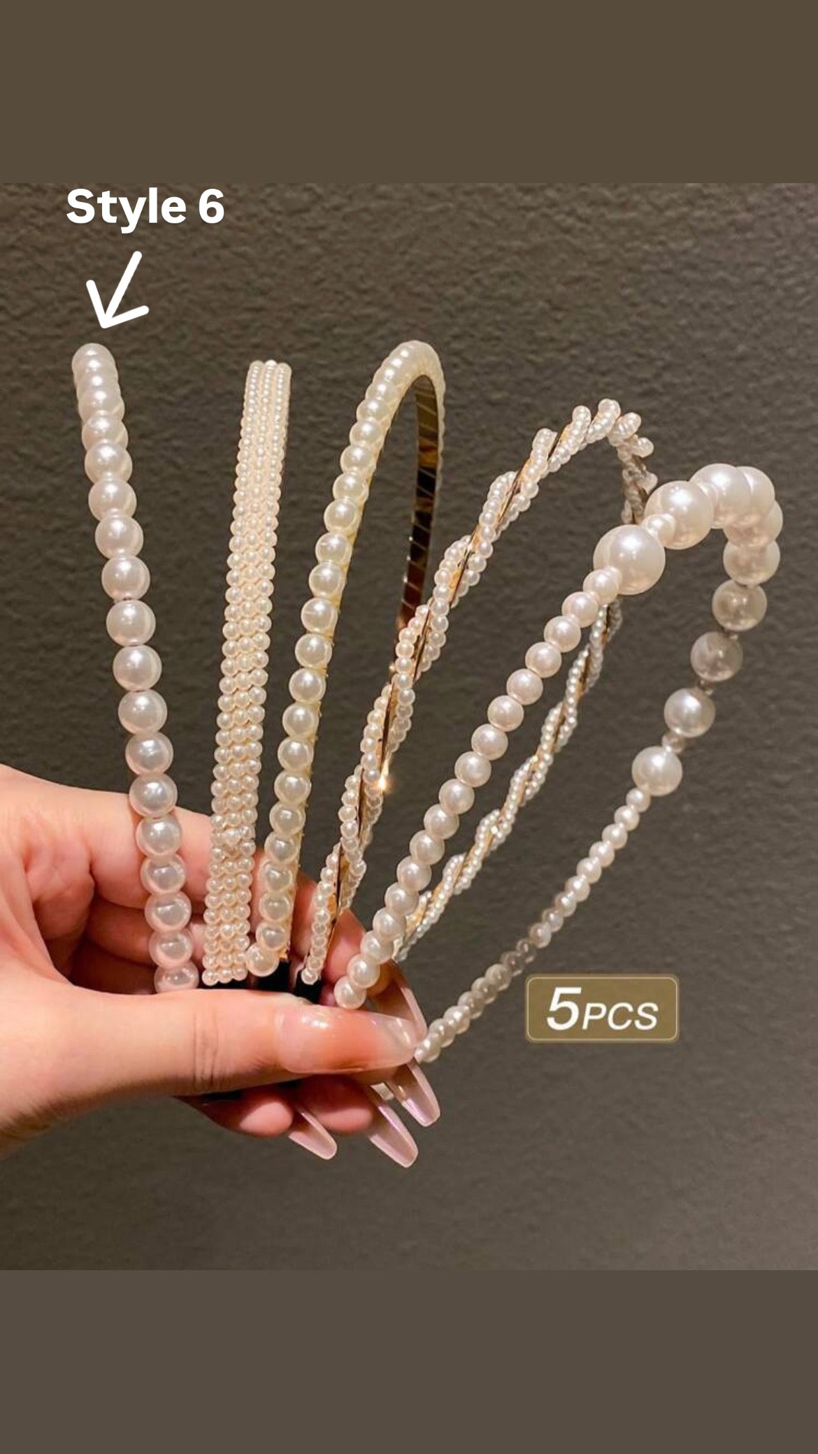 Faux Pearl Headbands