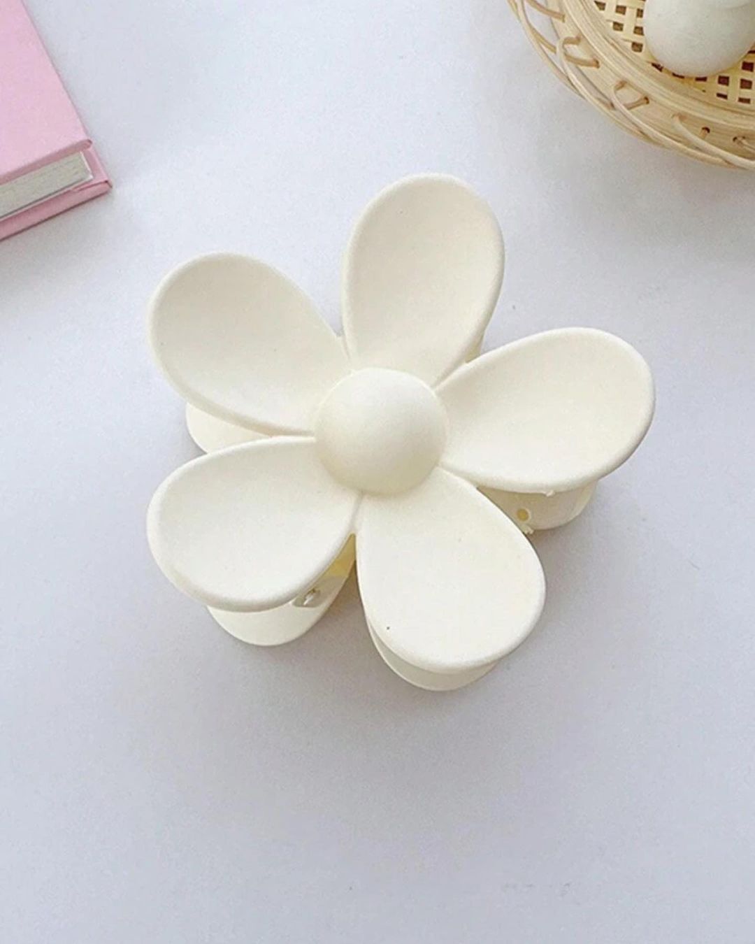 Matte Flower Claw Clip - Large