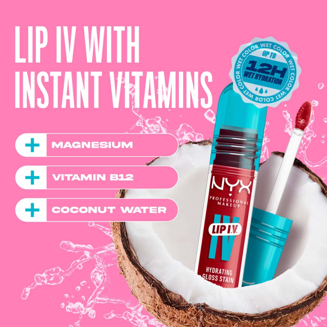 NYX Lip I.V. Hydrating Lip Gloss Stain
