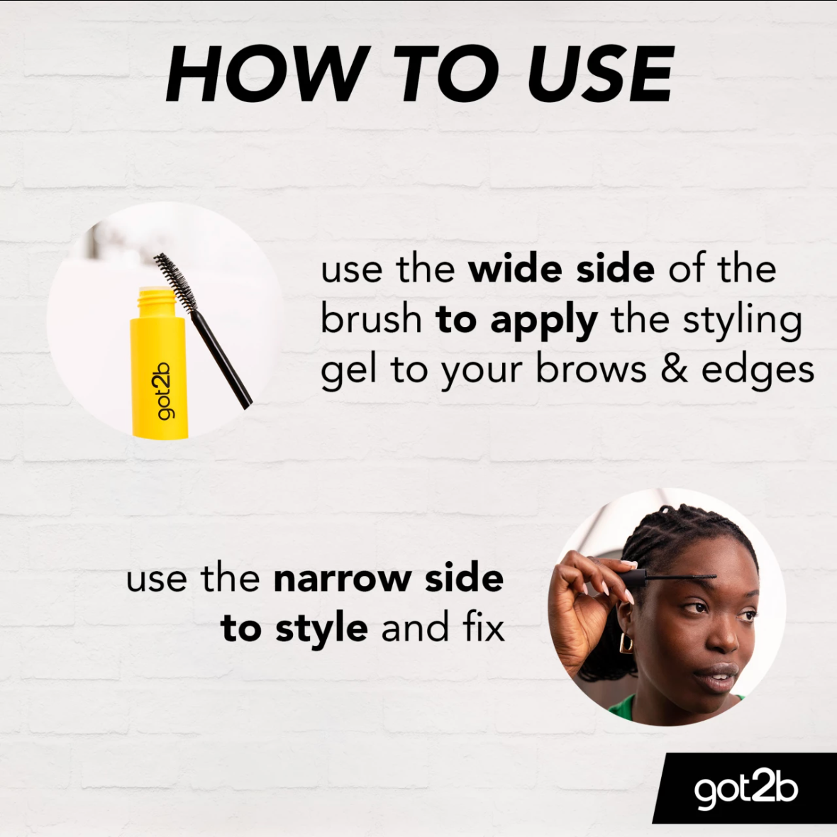 Got2B - Glued 4 Brows & Edges 2in1 Gel