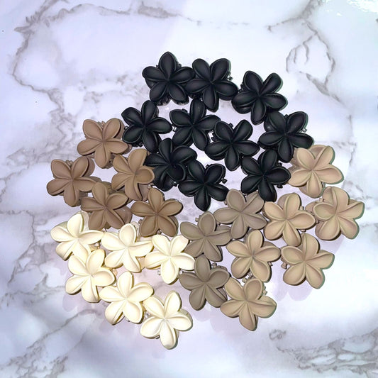 Mini Matte Flower Clips - 1 Pc
