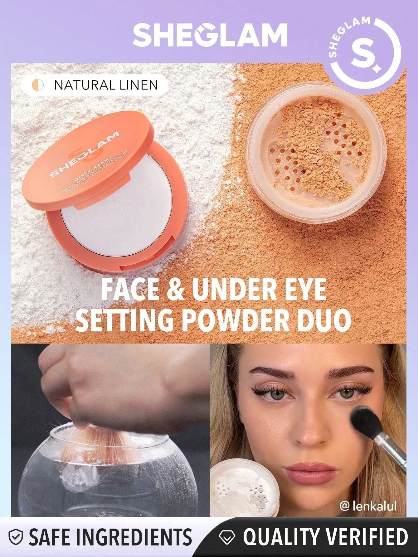 SHEGLAM Insta-ready Face & Under Eye Setting Powder Duo